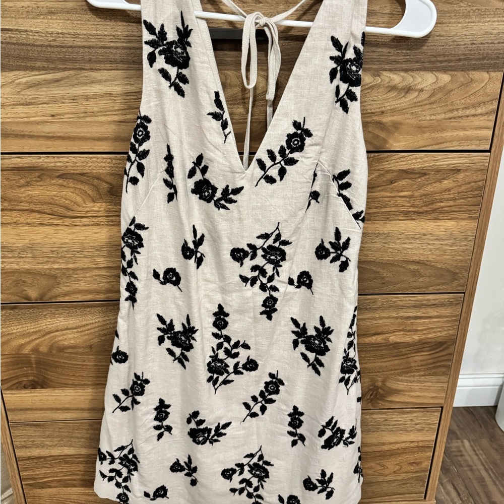 Abercrombie & Fitch Black Floral Mini Dress